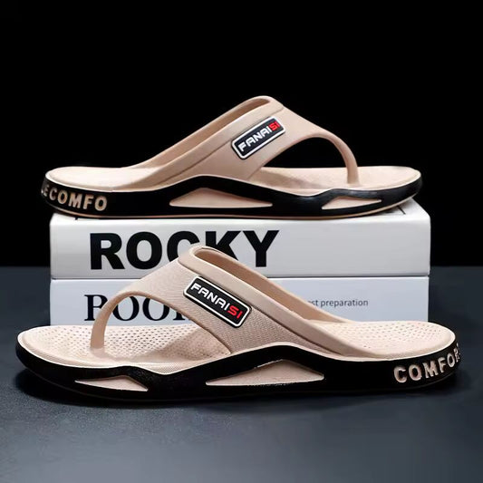 Summer Men's Casual Flip Flops Classic Flat Sandals Light Anti-slip Platform Slippers Outdoor Beach Leisure Sandal Shoes for Men